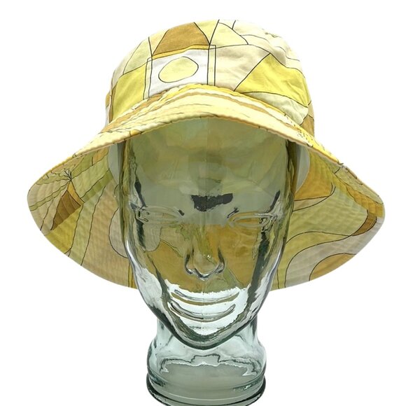 Authentic EMILIO PUCCI Printed Bucket Hat Yellow - Picture 2 of 8